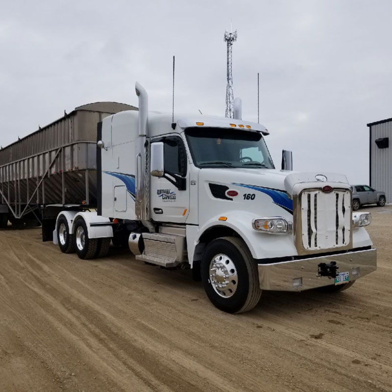 truck in the yard